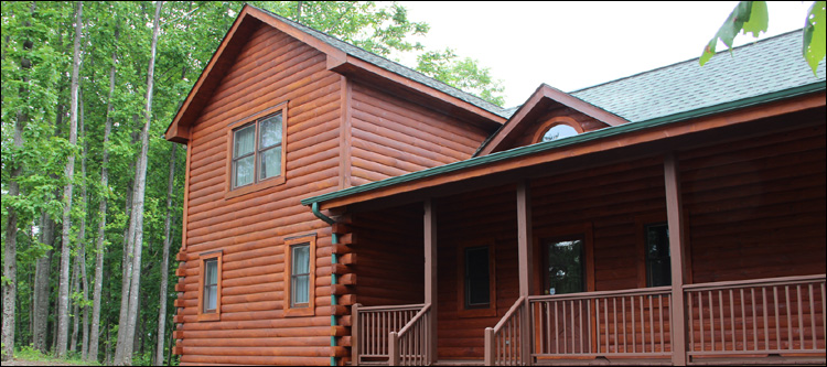 Log Home Staining in King and Queen County, Virginia