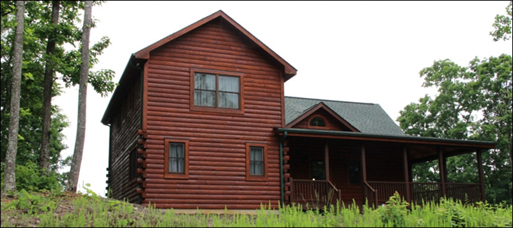 Professional Log Home Borate Application  Saint Stephens Church, Virginia
