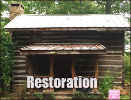 Historic Log Cabin Restoration  King and Queen County, Virginia